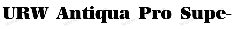 URW Antiqua Pro Supe字体转换 URW Antiqua Pro Supe字体转换